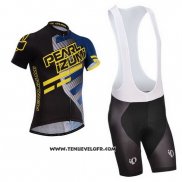 2014 Maillot Ciclismo Pearl Izumi Noir et Jaune Manches Courtes et Cuissard