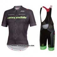 2016 Maillot Ciclismo Cannondale Noir Manches Courtes et Cuissard