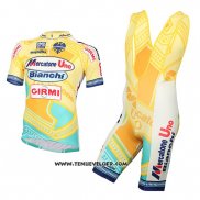 2016 Maillot Ciclismo Mercatone Uno Jaune Manches Courtes et Cuissard