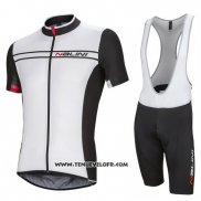 2016 Maillot Ciclismo Nalini Blanc et Noir Manches Courtes et Cuissard