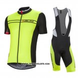 2016 Maillot Ciclismo Nalini Vert Manches Courtes et Cuissard