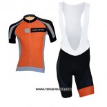 2017 Maillot Ciclismo Biemme Moody Orange Manches Courtes et Cuissard