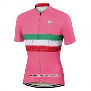2017 Maillot Ciclismo Sportful Champion Italie Rouge Manches Courtes et Cuissard