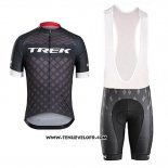 2017 Maillot Ciclismo Trek Bontrager Gris Manches Courtes et Cuissard