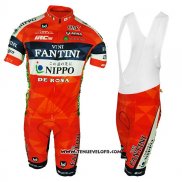 2017 Maillot Ciclismo Vini Fantini Orange Manches Courtes et Cuissard