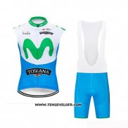 2019 Gilet Coupe-vent Movistar Blanc Bleu Vert