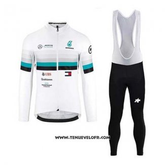 2020 Maillot Ciclismo Mercedes F1 Manches Longues et Cuissard