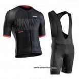 2020 Maillot Ciclismo Northwave Noir Rouge Manches Courtes et Cuissard