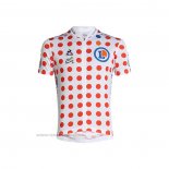 2021 Maillot Cyclisme Tour de France Rouge Blanc Manches Courtes et Cuissard