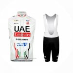 2024 Gilet Coupe-vent UAE Blanc et Cuissard