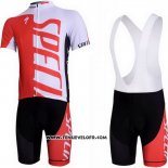 2012 Maillot Ciclismo Specialized Blanc et Rouge Manches Courtes et Cuissard