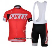 2013 Maillot Ciclismo Specialized Rouge et Noir Manches Courtes et Cuissard