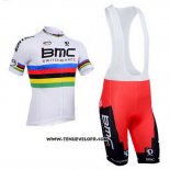2013 Maillot Ciclismo UCI Mondo Champion BMC Manches Courtes et Cuissard