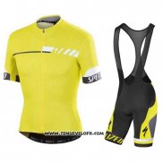 2015 Maillot Ciclismo Specialized Brillant Jaune Manches Courtes et Cuissard