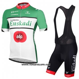 2016 Maillot Ciclismo Euskadi Noir et Vert Manches Courtes et Cuissard