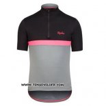 2016 Maillot Ciclismo Rapha Noir et Rouge Manches Courtes et Cuissard