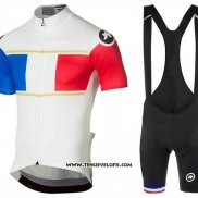 2017 Maillot Ciclismo Assos Champion France Manches Courtes et Cuissard
