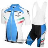 2017 Maillot Ciclismo Bianchi Milano Azur et Blanc Manches Courtes et Cuissard