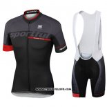 2017 Maillot Ciclismo Sportful SC Noir Manches Courtes et Cuissard