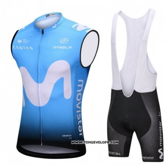 2018 Gilet Coupe-vent Movistar Bleu