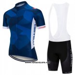 2018 Maillot Ciclismo Castelli Fonce Bleu Manches Courtes et Cuissard