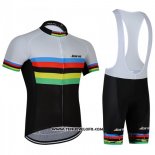 2018 Maillot Ciclismo UCI Mondo Champion Jokvie Manches Courtes et Cuissard