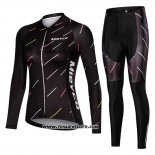 2019 Maillot Ciclismo Femme Mieyco Noir Manches Longues et Cuissard