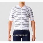 2019 Maillot Ciclismo La Passione Stripe Blanc Manches Courtes et Cuissard