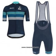 2019 Maillot Ciclismo Tour Down Under Bleu Manches Courtes et Cuissard