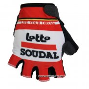 2020 Lotto Belisol Gants Ete Ciclismo Rouge