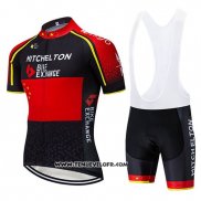 2020 Maillot Ciclismo Mitchelton Scott Champion Chine Manches Courtes et Cuissard