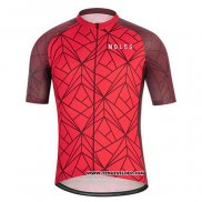 2020 Maillot Ciclismo NDLSS Profond Rouge Manches Courtes et Cuissard