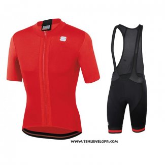 2020 Maillot Cyclisme Sportful Rouge Manches Courtes et Cuissard