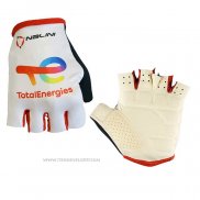 2021 Direct Energie Gants Ete Cyclisme Blanc