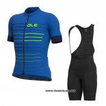 2021 Maillot Cyclisme ALE Bleu Manches Courtes et Cuissard