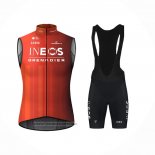 2024 Gilet Coupe-vent Ineos Grenadiers Rouge Noir et Cuissard