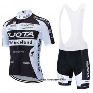 2010 Maillot Ciclismo Kuota Noir et Blanc Manches Courtes et Cuissard