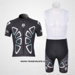 2011 Maillot Ciclismo Bianchi Noir Manches Courtes et Cuissard