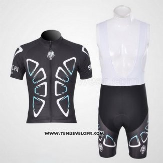 2011 Maillot Ciclismo Bianchi Noir Manches Courtes et Cuissard