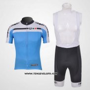 2011 Maillot Ciclismo Giordana Blanc et Azur Manches Courtes et Cuissard