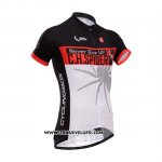 2014 Maillot Ciclismo Fox Cyclingbox Noir et Lumiere Blanc Manches Courtes et Cuissard