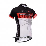 2014 Maillot Ciclismo Fox Cyclingbox Noir et Lumiere Blanc Manches Courtes et Cuissard