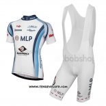 2014 Maillot Ciclismo Mlp Team Bergstrasse Blanc Manches Courtes et Cuissard