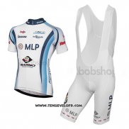 2014 Maillot Ciclismo Mlp Team Bergstrasse Blanc Manches Courtes et Cuissard