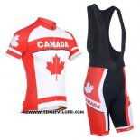 2014 Maillot Ciclismo Monton Champion Canada Manches Courtes et Cuissard