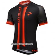 2016 Maillot Ciclismo Pinarello Rouge Noir Manches Courtes et Cuissard