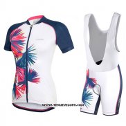 2017 Maillot Ciclismo Femme RH+ Blanc Manches Courtes et Cuissard