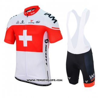 2017 Maillot Ciclismo IAM Champion Suisse Manches Courtes et Cuissard