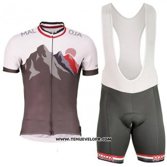 2017 Maillot Ciclismo Maloja Marron Manches Courtes et Cuissard