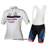 2018 Maillot Ciclismo Cervelo Bigla Blanc Noir Manches Courtes et Cuissard